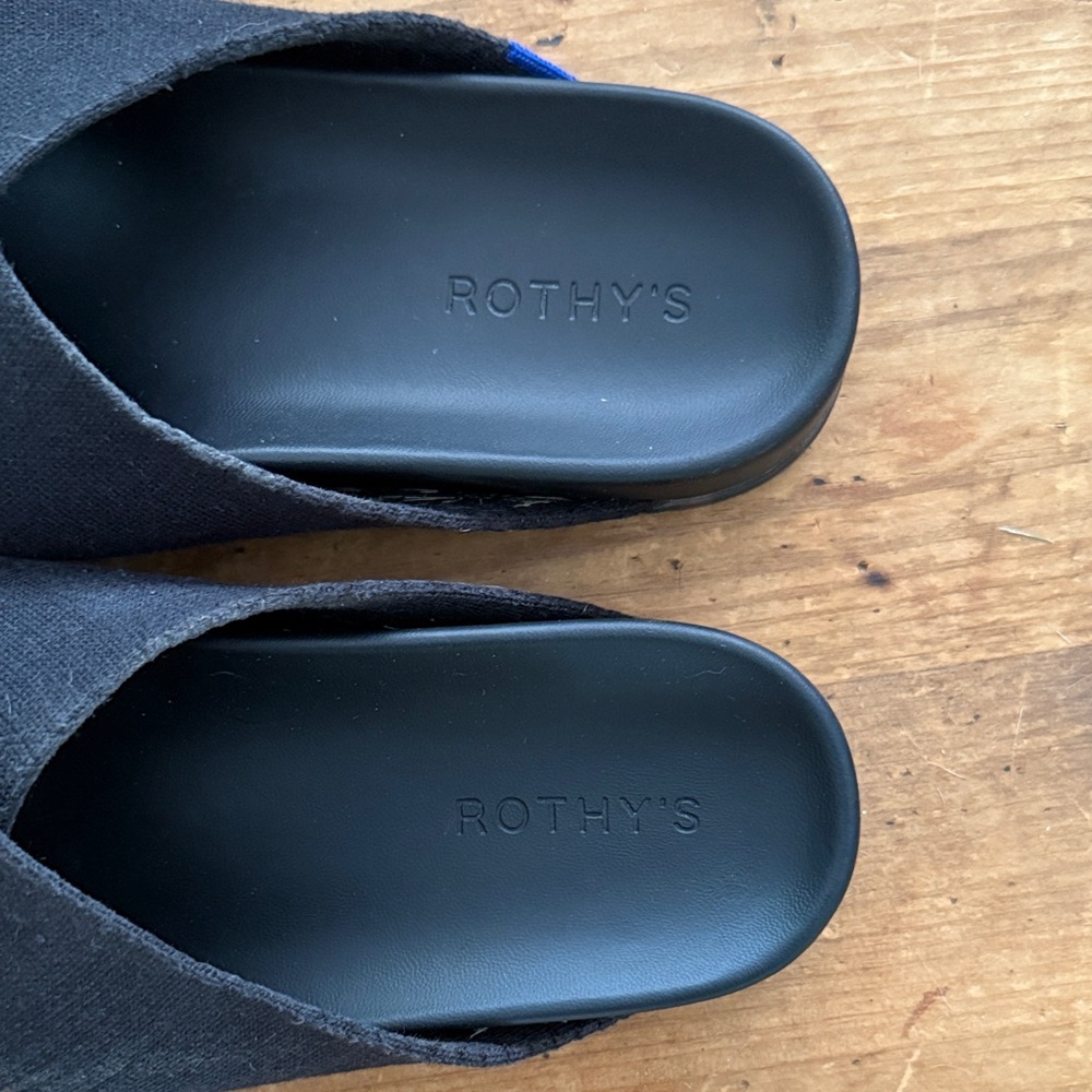 Rothy's Black Crisscross Slide Sandals - Picture 5 of 5
